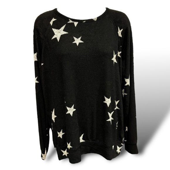 Buffalo‎ David Bitton Raglan Star Sweater - Black - Women's / Juniors' - Size M - Picture 1 of 9